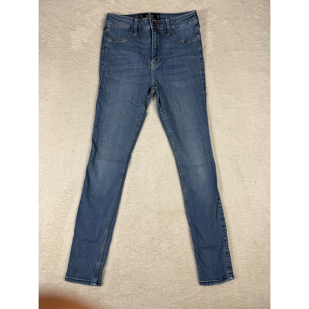 Hollister High-Rise Jean Leggings Womens 7R W28 L28 Blue Stretch Skinny Jeans